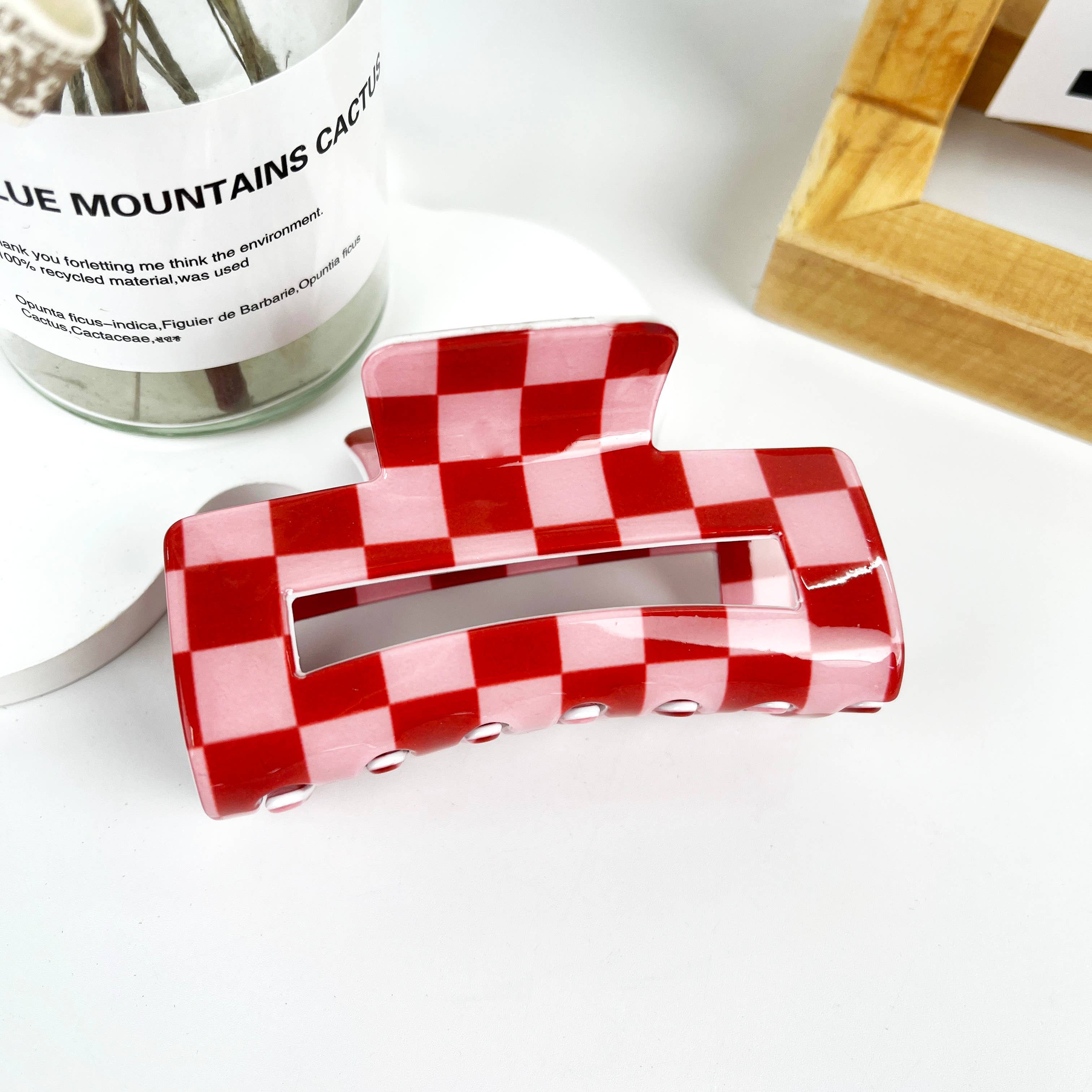 Fashion Checkerboard Summer Hair Clip