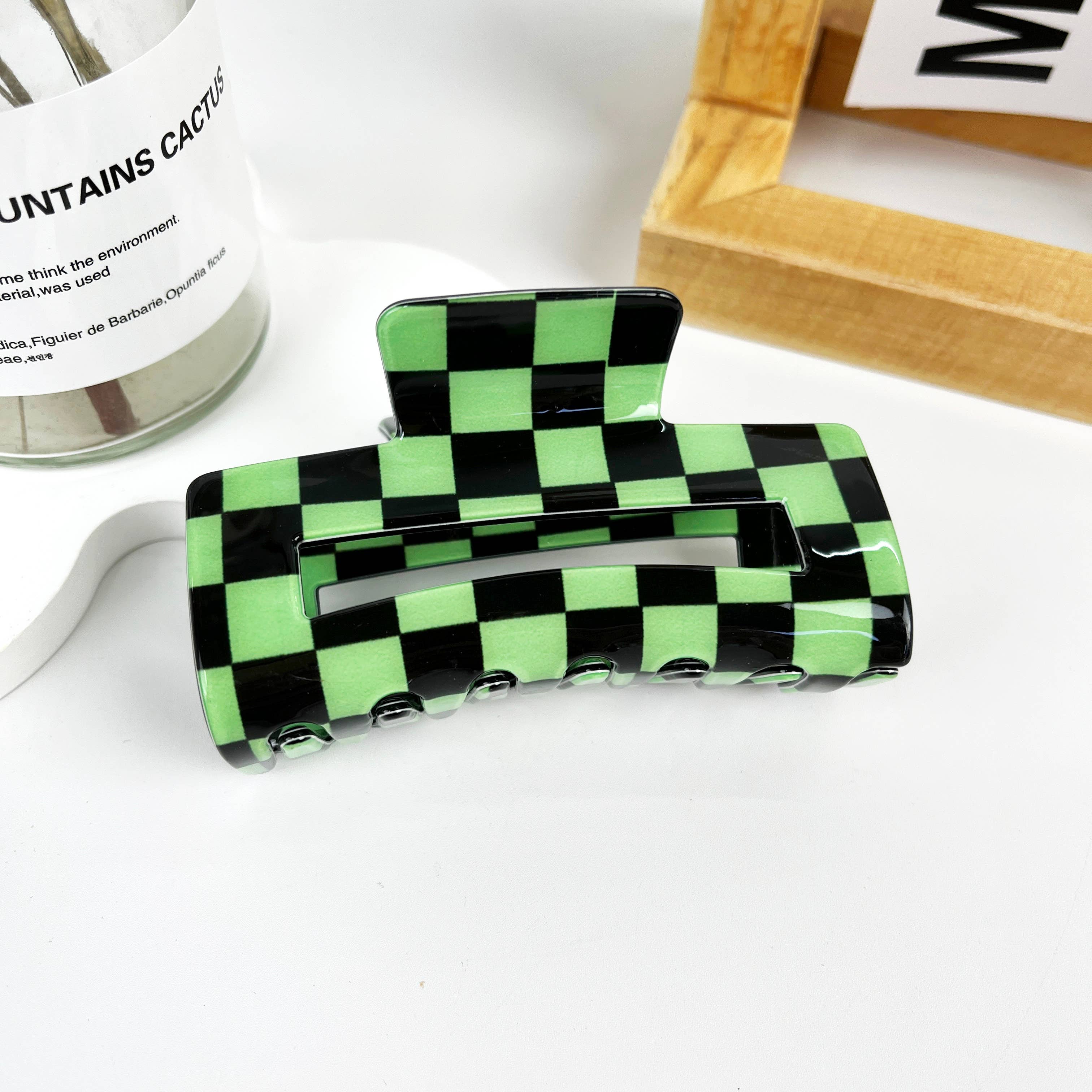 Fashion Checkerboard Summer Hair Clip