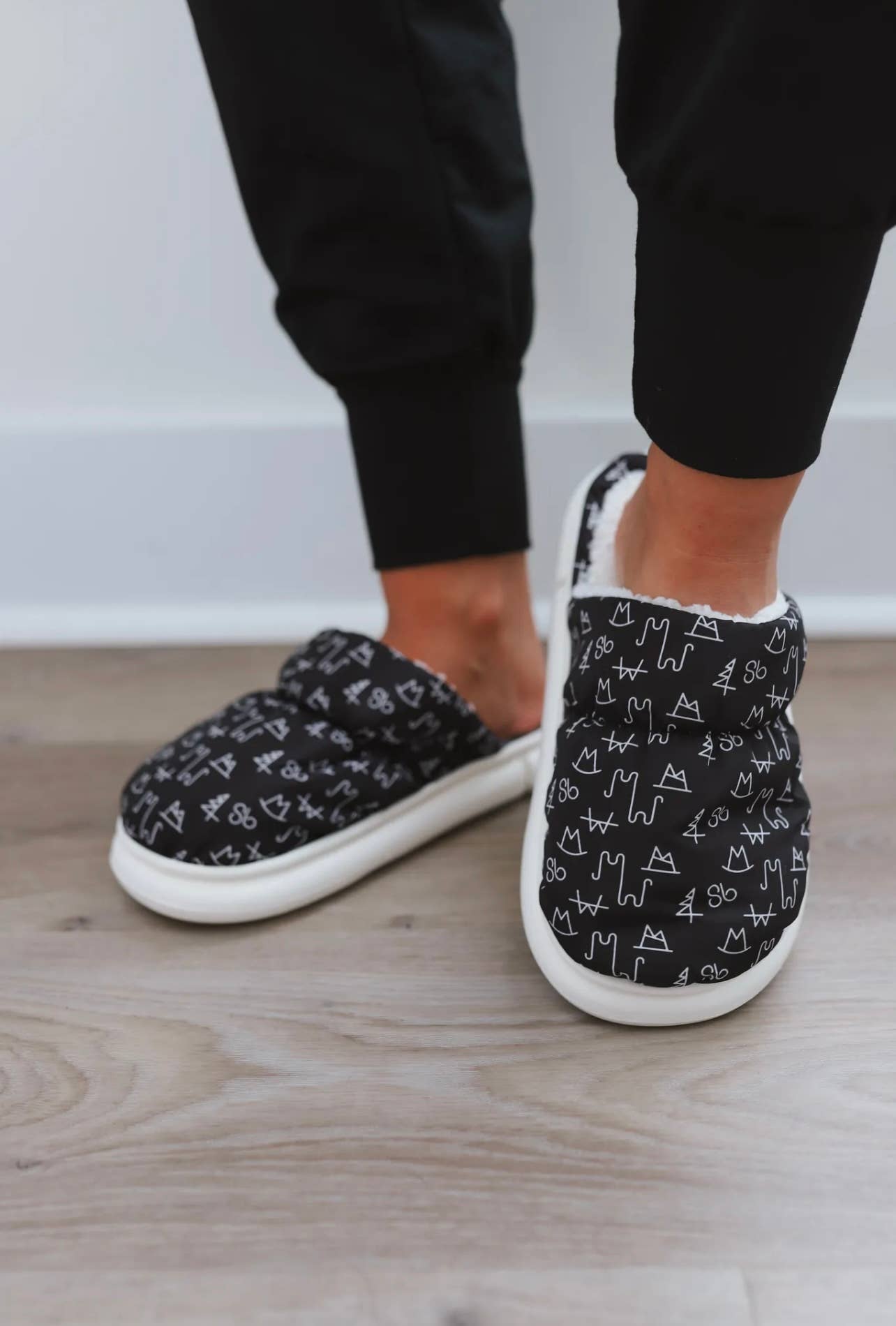 Black Brand Slippers