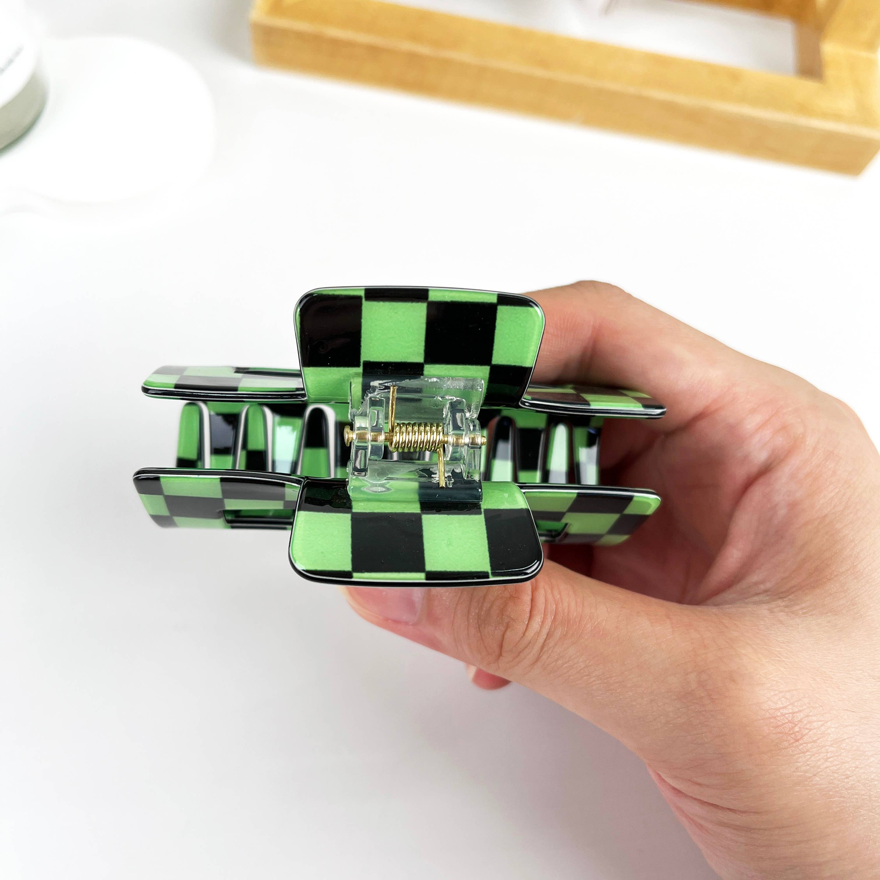 Fashion Checkerboard Summer Hair Clip