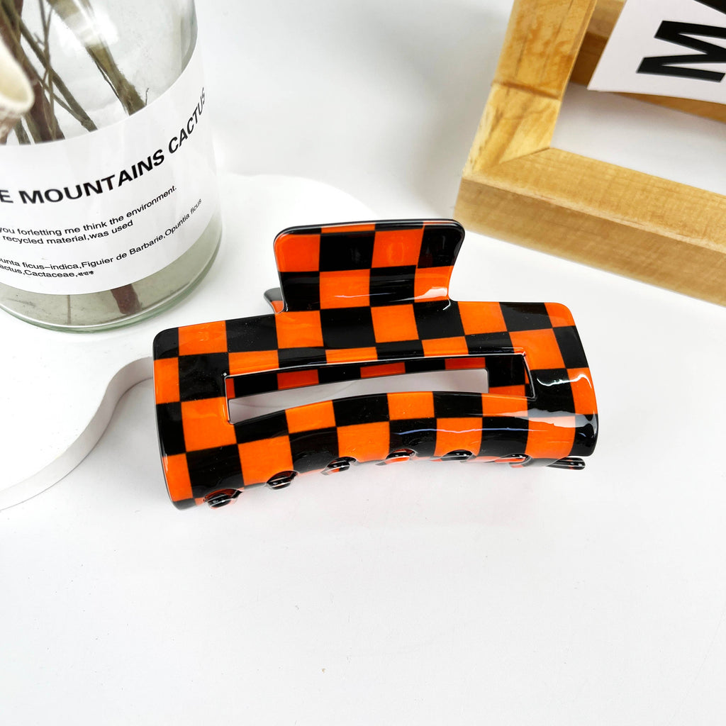 Fashion Checkerboard Summer Hair Clip